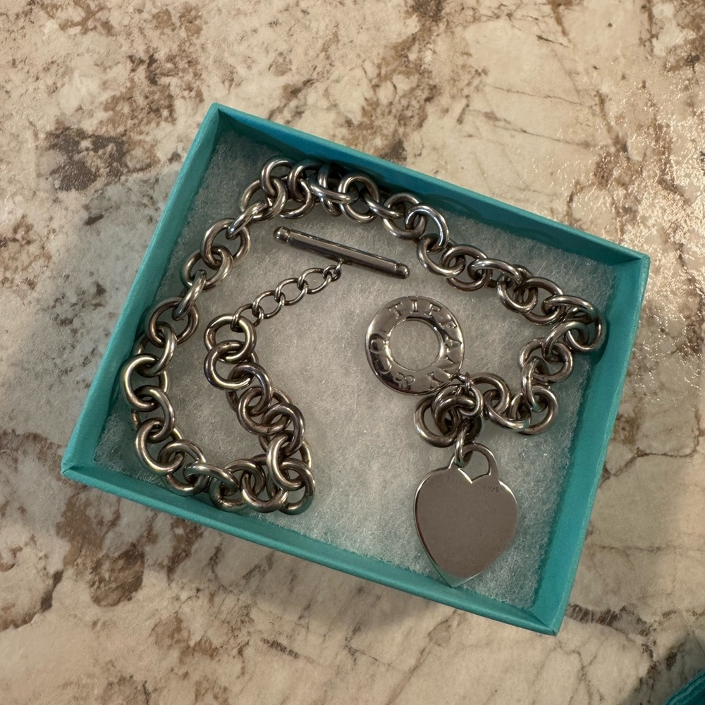 Return to Tiffany Heart Tag Toggle Necklace Sterling Silver